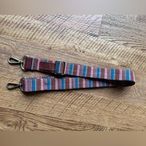 Portland leather Striped Multicolor Crossbody Bag Strap